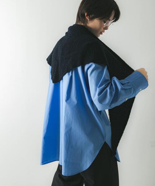 URBAN RESEARCH(アーバンリサーチ)の「ウールカシミヤサンカクストール(ストール/ショール・レディース・ホワイト/レッド/ネイビー・-)」の9枚目の写真