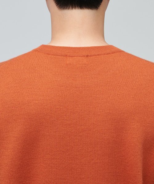 MUSINSA STANDARD（ムシンサスタンダード）の「ミニマルクルーネックニット[タンジェリン]（ニット/セーター・メンズ・その他・SMALL/MEDIUM/LARGE/X-LARGE/XX-LARGE）」の5枚目の写真