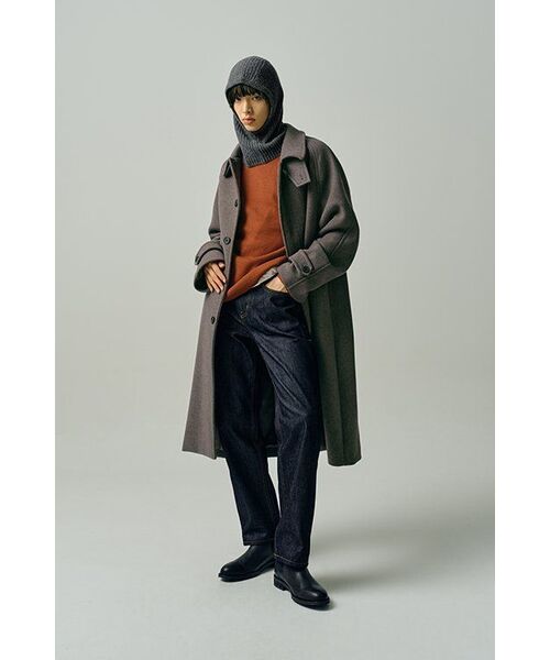 MUSINSA STANDARD（ムシンサスタンダード）の「ミニマルクルーネックニット[タンジェリン]（ニット/セーター・メンズ・その他・SMALL/MEDIUM/LARGE/X-LARGE/XX-LARGE）」の8枚目の写真