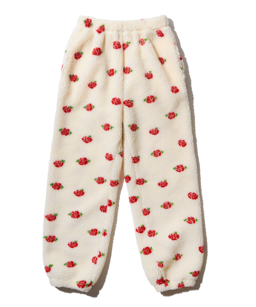 YOUHEE（ユヒ）の「ROSE PATTERN FLEECE PANTS IVORY（スウェットパンツ・レディース・その他・FREE）」の6枚目の写真
