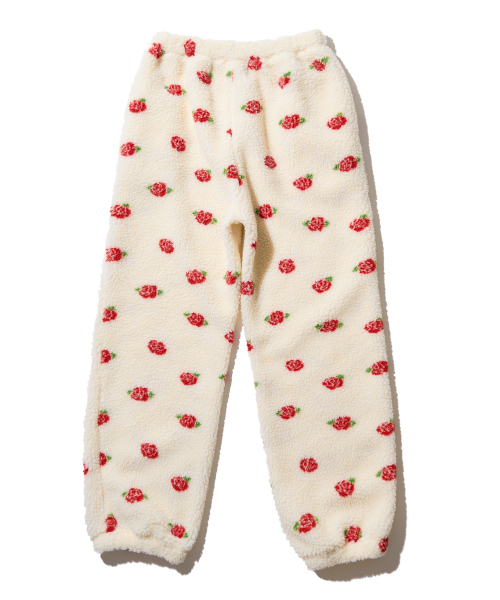 YOUHEE（ユヒ）の「ROSE PATTERN FLEECE PANTS IVORY（スウェットパンツ・レディース・その他・FREE）」の7枚目の写真