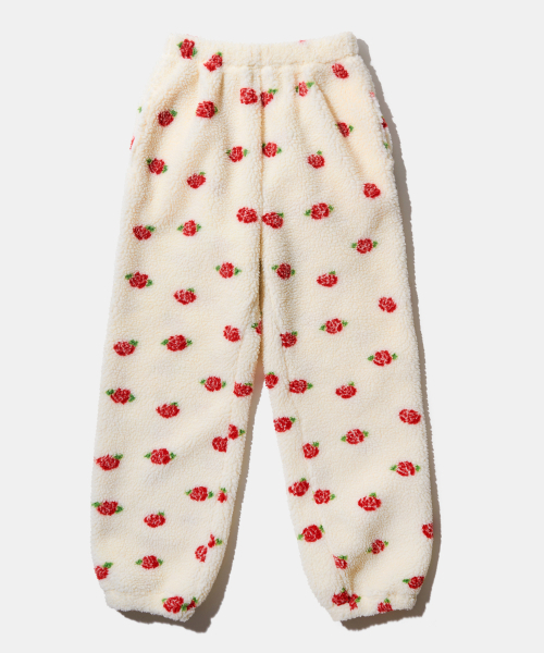 YOUHEE（ユヒ）の「ROSE PATTERN FLEECE PANTS IVORY（スウェットパンツ・レディース・その他・FREE）」の13枚目の写真