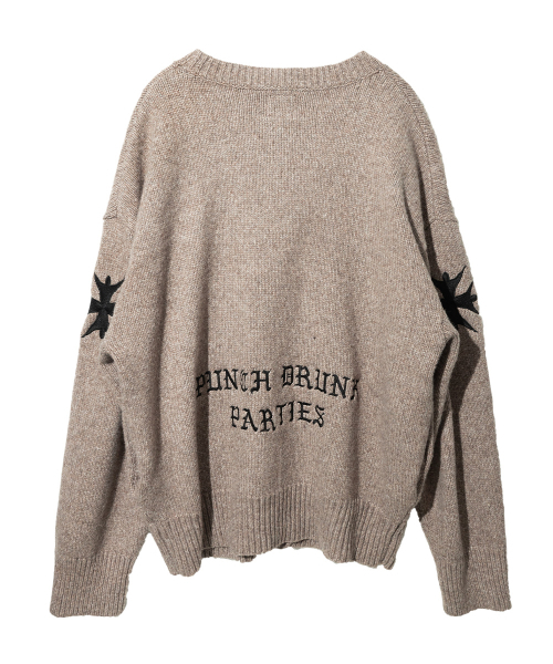 PUNCH DRUNK PARTIES(パンチドランクパーティーズ)の「PP Embroidered Cardigan (CAMEL)(カーディガン/ボレロ・メンズ・その他・FREE)」の2枚目の写真