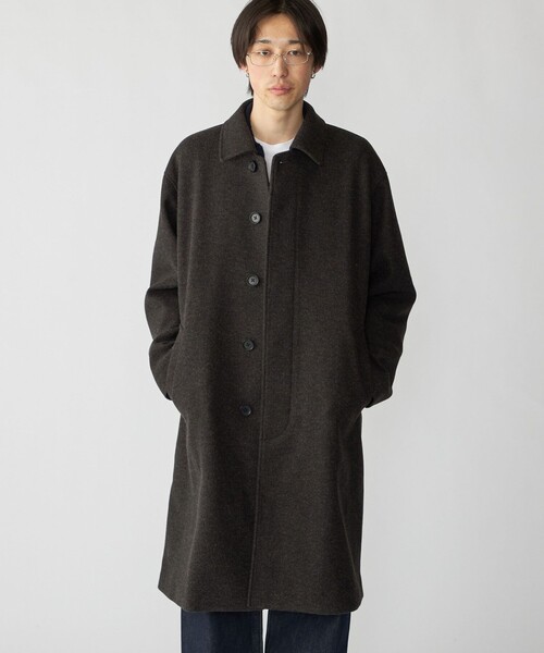 City Ambient Products（シティアンビエントプロダクツ）の「City Ambient Products: オーバーサイズ メルトン コート（その他アウター・メンズ・ネイビー/ブラウン/チャコールグレー・SMALL/MEDIUM/LARGE）」の6枚目の写真