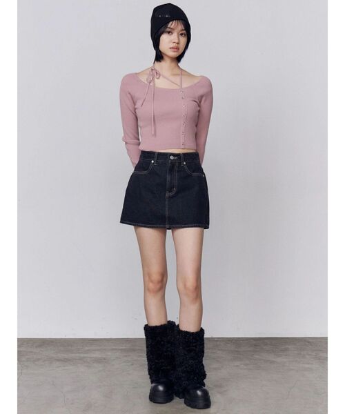 EMODA(エモダ)の「テディブーツ(ブーツ・レディース・アイボリー/ブラック・SMALL/LARGE/MEDIUM)」の7枚目の写真