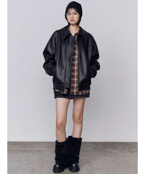 EMODA(エモダ)の「テディブーツ(ブーツ・レディース・アイボリー/ブラック・SMALL/LARGE/MEDIUM)」の6枚目の写真