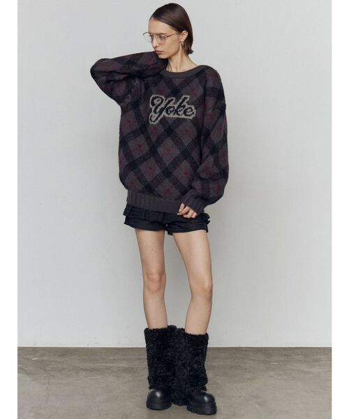 EMODA(エモダ)の「テディブーツ(ブーツ・レディース・アイボリー/ブラック・SMALL/LARGE/MEDIUM)」の5枚目の写真