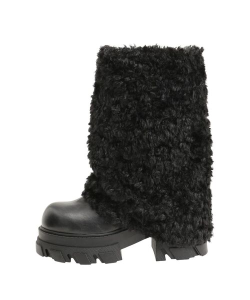 EMODA(エモダ)の「テディブーツ(ブーツ・レディース・アイボリー/ブラック・SMALL/LARGE/MEDIUM)」の21枚目の写真