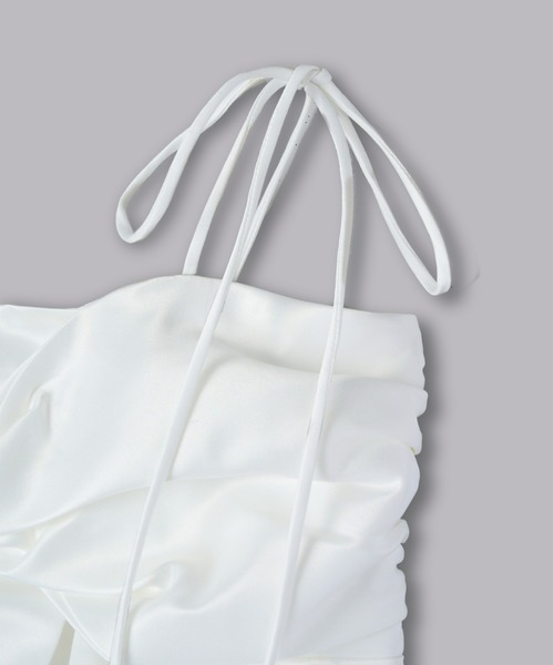 Olu.（オルドット）の「サテンバルーンミニワンピース（ワンピース・レディース・ブラウン/ホワイト・FREE）」の21枚目の写真