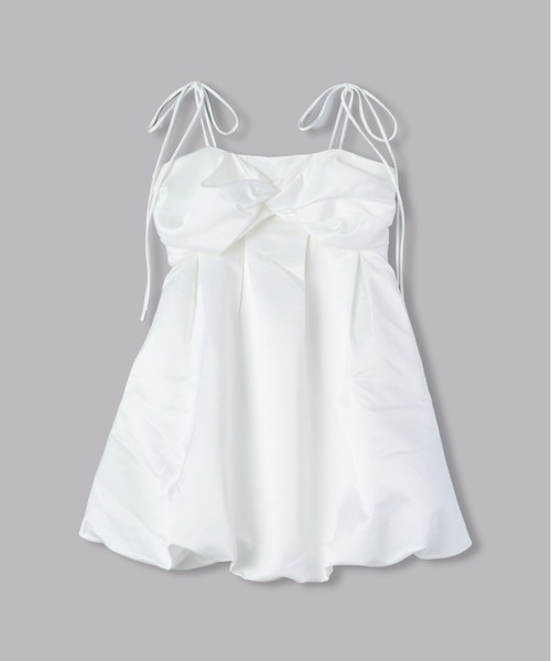 Olu.（オルドット）の「サテンバルーンミニワンピース（ワンピース・レディース・ブラウン/ホワイト・FREE）」の19枚目の写真