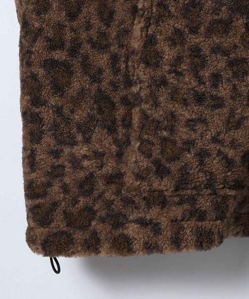 JEANASIS ジーナシス【Les Fleurs】ガラボアブルゾン レオパード