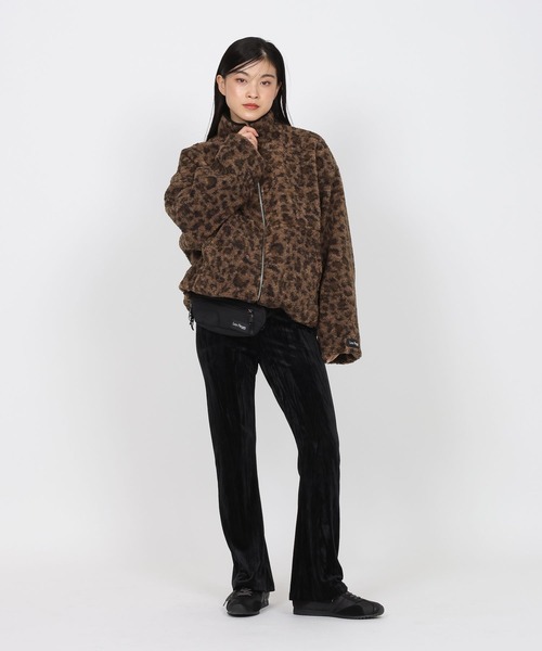 JEANASIS ジーナシス【Les Fleurs】ガラボアブルゾン レオパード JEANASIS（ジーナシス）の「【Les Fleurs】ガラボアブルゾン/634725
