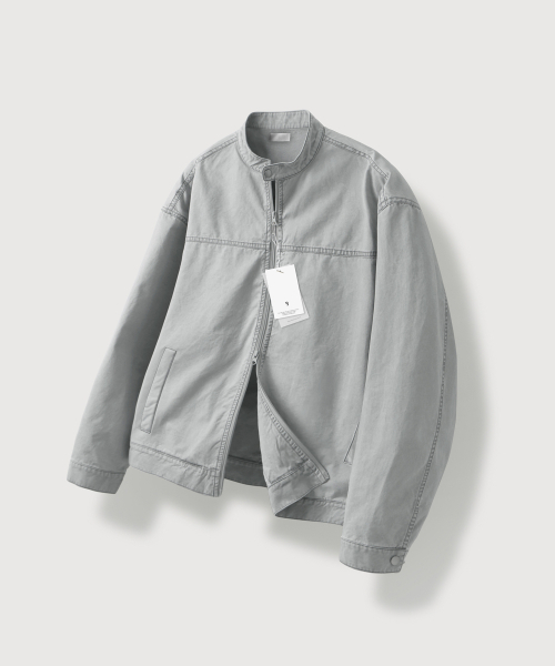 MOOD INSIDE(ムードインサイド)の「ライトチャイナウォッシュジャケット_Gray(その他アウター・レディース・グレー・LARGE/MEDIUM)」の1枚目の写真