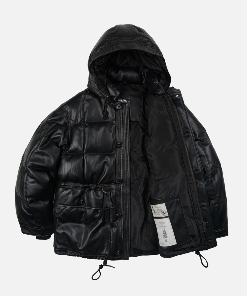 FRIZMWORKS(フリズムワークス)の「LAMBSKIN KARAKORAM GOOSE DOWN PARKA _ BLACK(ダウンジャケット/コート・メンズ・その他・X-LARGE/SMALL/MEDIUM/LARGE)」の3枚目の写真