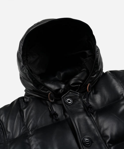 FRIZMWORKS(フリズムワークス)の「LAMBSKIN KARAKORAM GOOSE DOWN PARKA _ BLACK(ダウンジャケット/コート・メンズ・その他・X-LARGE/SMALL/MEDIUM/LARGE)」の6枚目の写真