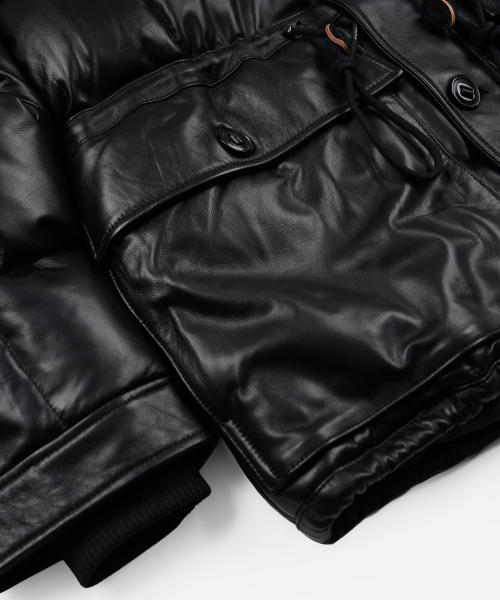 FRIZMWORKS(フリズムワークス)の「LAMBSKIN KARAKORAM GOOSE DOWN PARKA _ BLACK(ダウンジャケット/コート・メンズ・その他・X-LARGE/SMALL/MEDIUM/LARGE)」の7枚目の写真