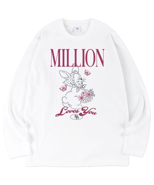 MILLION DAY（ミリオンデイ）の「FAIRYTALE long sleeve（スウェット・レディース・ブラック/ホワイト・LARGE/X-LARGE/MEDIUM）」の2枚目の写真