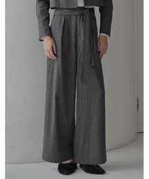 レディースのその他パンツ（グレー/灰色系・ストライプ柄