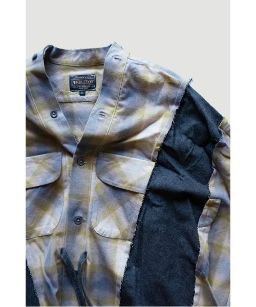 DISCOVERED（ディスカバード）の「× PENDLETON DOCKING WIDE SAMUE SHIRT（シャツ/ブラウス・メンズ・ブルー系その他/ミント/ブラック系その他2/チャコールアッシュ/ブルー/ブラック系その他・FREE）」の9枚目の写真