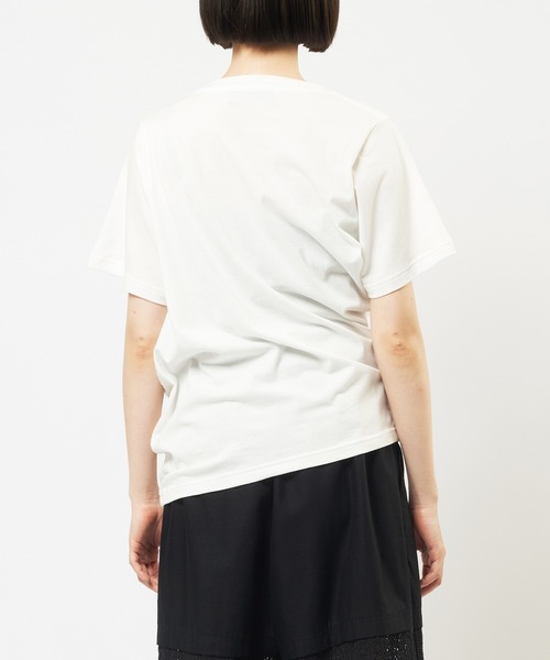 gomme（ゴム）の「ツイストパネルＴ（Tシャツ/カットソー・レディース・ホワイト/チャコールグレー/ブラック・MEDIUM）」の21枚目の写真