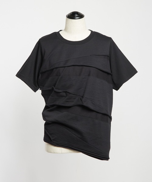 gomme（ゴム）の「ツイストパネルＴ（Tシャツ/カットソー・レディース・ホワイト/チャコールグレー/ブラック・MEDIUM）」の10枚目の写真