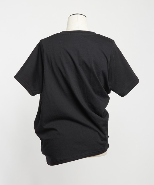 gomme（ゴム）の「ツイストパネルＴ（Tシャツ/カットソー・レディース・ホワイト/チャコールグレー/ブラック・MEDIUM）」の11枚目の写真