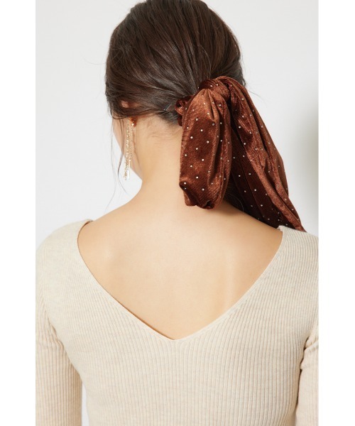 rienda（リエンダ）の「カシュクールウォッシャブルニットワンピース 秋服 冬服（ワンピース・レディース・レッド/ブラック/アイボリー・FREE）」の13枚目の写真