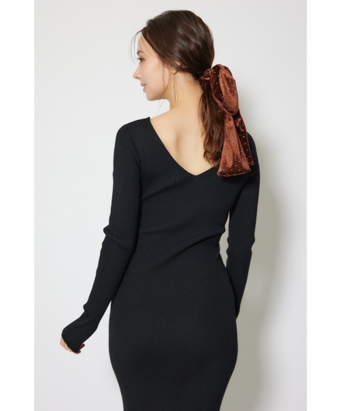 rienda（リエンダ）の「カシュクールウォッシャブルニットワンピース 秋服 冬服（ワンピース・レディース・レッド/ブラック/アイボリー・FREE）」の21枚目の写真