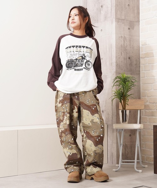 1111clothing(ワンフォークロージング)の「バイオウォッシュ 迷彩ワイドカーゴパンツ / Bio-Wash Camo Wide Cargo Pants(カーゴパンツ・メンズ・デザートカモ/ウッドランド/リアルツリーカモ・M/L/XL)」の11枚目の写真