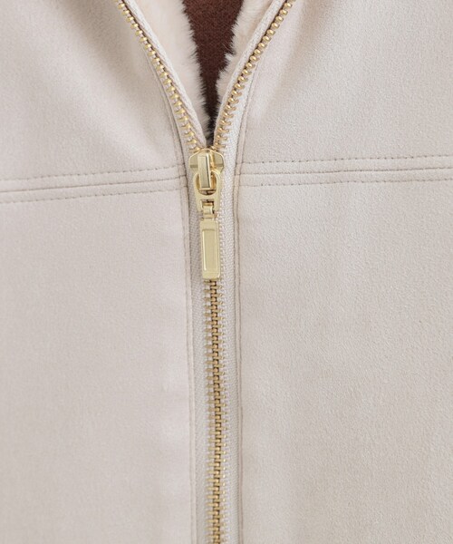 DRESKIP（ドレスキップ）の「【S-LL】マットな色味が大人な雰囲気 スエード調フードコート（その他アウター・レディース・アイボリー/ブラウン系/チャコールグレー・01/02/03/04）」の7枚目の写真