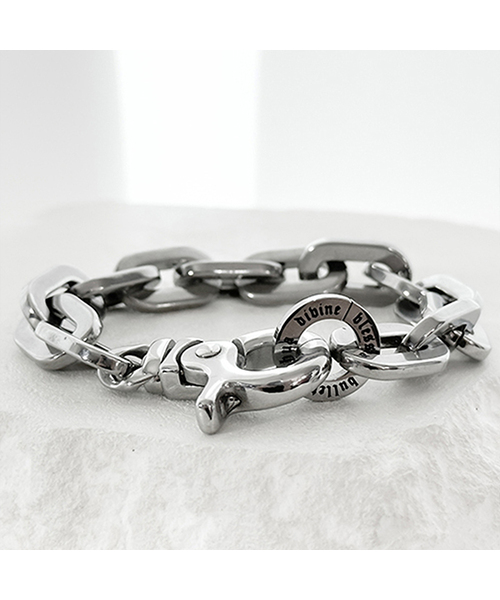 セール】ss ラウンドチェーンリンクブレスレット_シルバー12mm