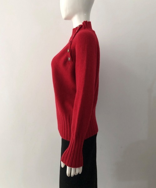 Miniministore(ミニミニストア)の「ニットトップス 体型カバー 長袖秋冬服(ニット/セーター・レディース・グレー/ブラック/ホワイト/レッド・FREE)」の16枚目の写真