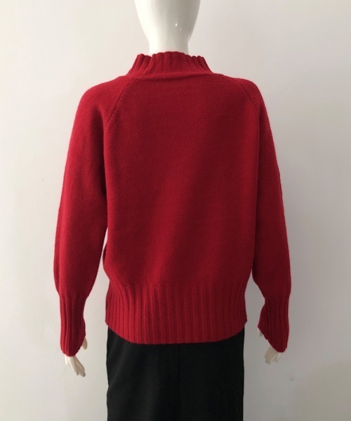 Miniministore(ミニミニストア)の「ニットトップス 体型カバー 長袖秋冬服(ニット/セーター・レディース・グレー/ブラック/ホワイト/レッド・FREE)」の15枚目の写真