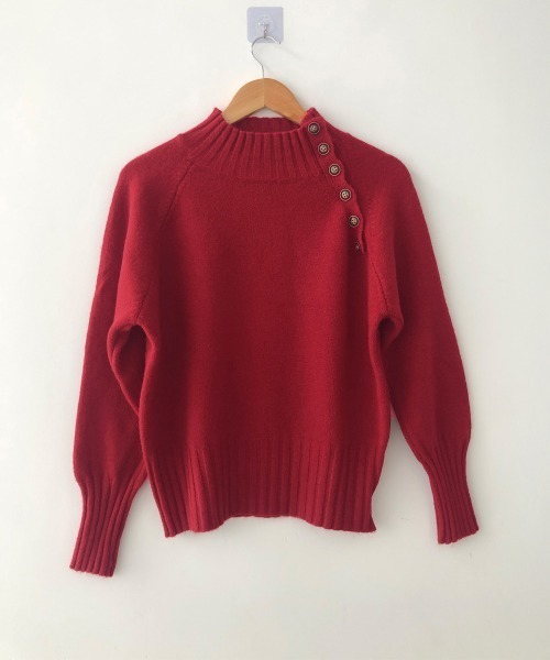 Miniministore(ミニミニストア)の「ニットトップス 体型カバー 長袖秋冬服(ニット/セーター・レディース・グレー/ブラック/ホワイト/レッド・FREE)」の14枚目の写真