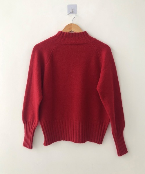 Miniministore(ミニミニストア)の「ニットトップス 体型カバー 長袖秋冬服(ニット/セーター・レディース・グレー/ブラック/ホワイト/レッド・FREE)」の12枚目の写真