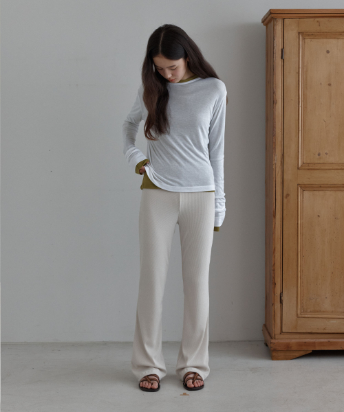 38COMEONCOMMON(38カモンコモン)の「Sheer Touch Long Sleeve (White)(Tシャツ/カットソー・レディース・その他・FREE)」の2枚目の写真