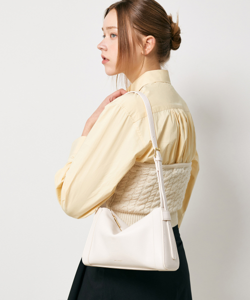 MCLANEE(マックラニー)の「567レニット ショルダー&クロスバッグ(ショルダーバッグ・レディース・ベージュ/イエロー/ブラウン/アイボリー/ブラック・ONE SIZE)」の6枚目の写真