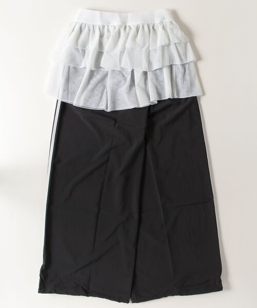 adidas（アディダス）の「アディダス オリジナルス レース ADILENIUM FB TP パンツ / アディダスオリジナルス adidas Originals（スウェットパンツ・レディース・ブラック/レッド・X-LARGE/LARGE/XX-LARGE/MEDIUM/X-SMALL/SMALL）」の4枚目の写真