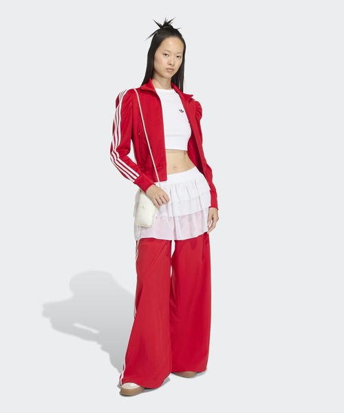 adidas（アディダス）の「アディダス オリジナルス レース ADILENIUM FB TP パンツ / アディダスオリジナルス adidas Originals（スウェットパンツ・レディース・ブラック/レッド・X-LARGE/LARGE/XX-LARGE/MEDIUM/X-SMALL/SMALL）」の3枚目の写真