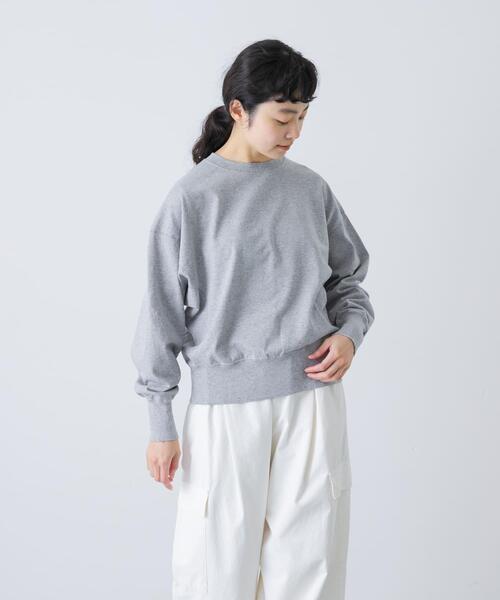 かぐれ（カグレ）の「オープンエンドクルーネックプルオーバー（Tシャツ/カットソー・レディース・チャコールグレー/グレー・FREE）」の4枚目の写真