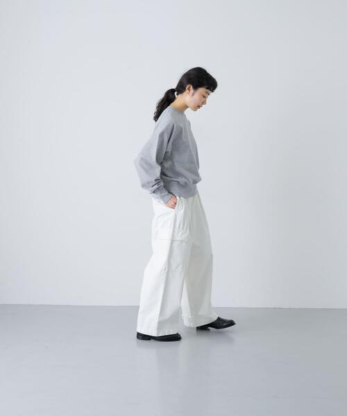 かぐれ（カグレ）の「オープンエンドクルーネックプルオーバー（Tシャツ/カットソー・レディース・チャコールグレー/グレー・FREE）」の7枚目の写真