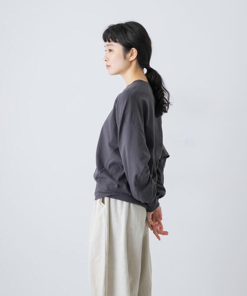 かぐれ（カグレ）の「オープンエンドクルーネックプルオーバー（Tシャツ/カットソー・レディース・チャコールグレー/グレー・FREE）」の22枚目の写真