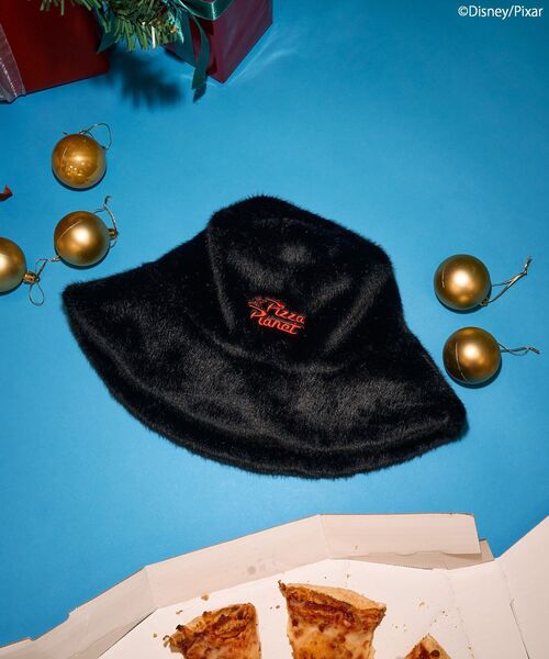 Disney（ディズニー）の「【PIZZA PLANET】バケットハット（ハット・レディース・ライトベージュ/ブラック・FREE）」の4枚目の写真