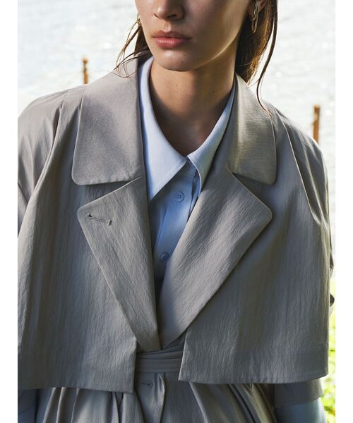 ELENDEEK（エレンディーク）の「2WAYトレンチコート（トレンチコート・レディース・ベージュ/ライトグレー・FREE）」の4枚目の写真