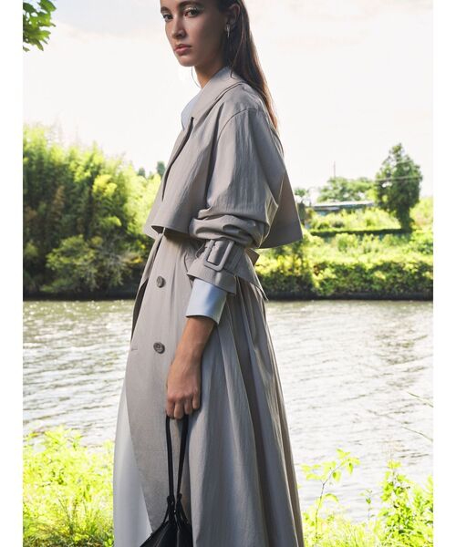 ELENDEEK（エレンディーク）の「2WAYトレンチコート（トレンチコート・レディース・ベージュ/ライトグレー・FREE）」の5枚目の写真