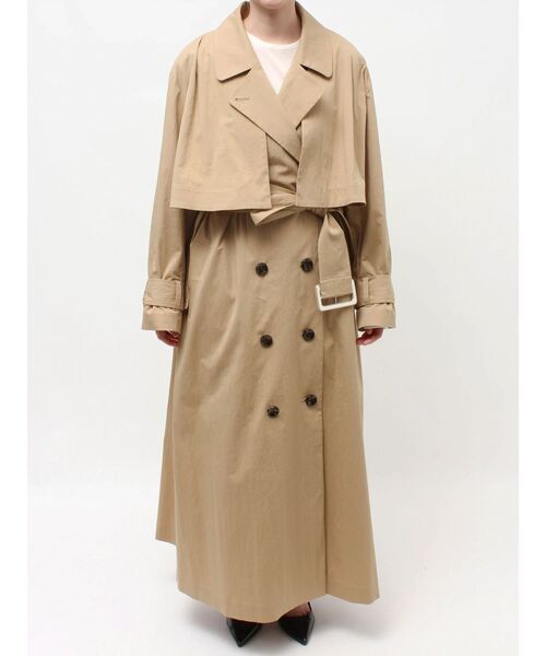 新品 デパリエ　14.3万　2WAY トレンチコート ジレ 新品 デパリエ 14.3万 2WAY トレンチコート ジレ