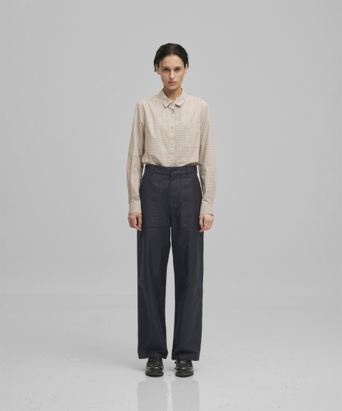 ANOTHER OFFICE WOMEN(アナザー オフィス ウーマン)の「w. Solid Check Shirt (Ecru)(シャツ/ブラウス・レディース・その他・FREE)」の2枚目の写真
