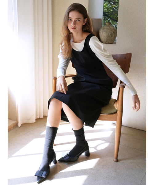 PAUL&ALICE(ポール&アリス)の「ミディドレス / ブラック(ワンピース・レディース・ブラック・SMALL/MEDIUM)」の2枚目の写真