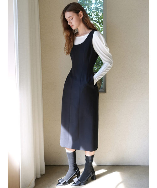 PAUL&ALICE(ポール&アリス)の「ミディドレス / ブラック(ワンピース・レディース・ブラック・SMALL/MEDIUM)」の3枚目の写真