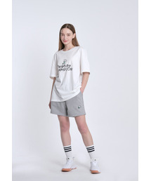 MESTARI（メスタリ）の「Badminton RC T-SHIRT, unisex short-sleeved T-shirt, CT3002, white（Tシャツ/カットソー）」
